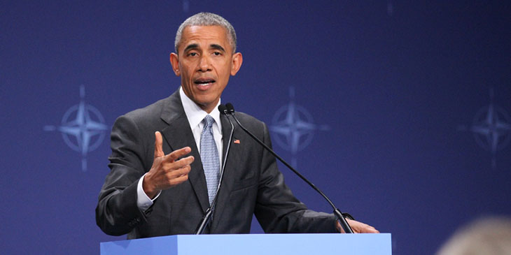 Barack Obama, prezydent Stanów Zjednoczonych, na szczycie NATO w Warszawie.