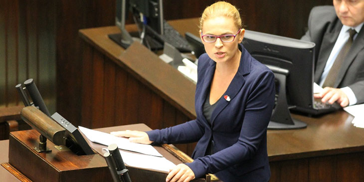 Barbara Nowacka, przedstawicielka Komitetu Inicjatywy Ustawodawczej "Ratujmy Kobiety", upoważniona do reprezentowania Komitetu przed Sejmem RP.