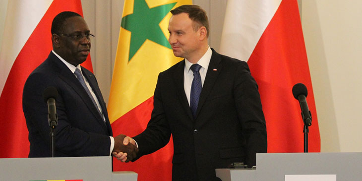 Macky Sall, prezydent Republiki Senegalu i Andrzej Duda, prezydent RP.