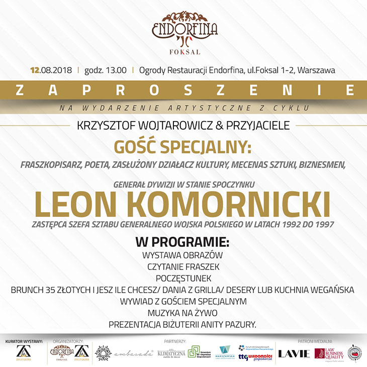 Zaproszenie na spotkanie autorskie z Leonem Komornickim