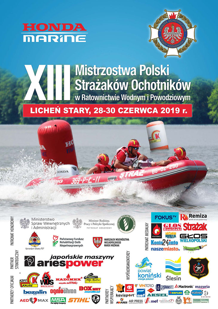 XIII Mistrzostwa Polski Strażaków Ochotników w Ratownictwie Wodnym i Powodziowym