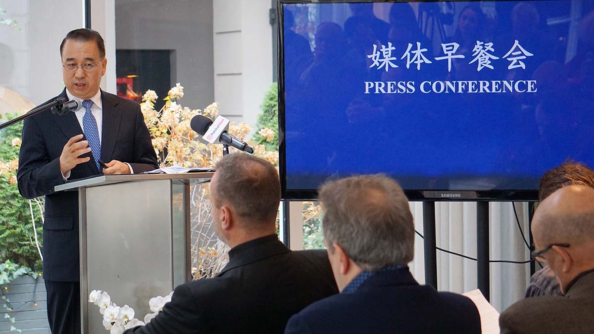 Konferencja prasowa Ambasadora Chińskiej Republiki Ludowej