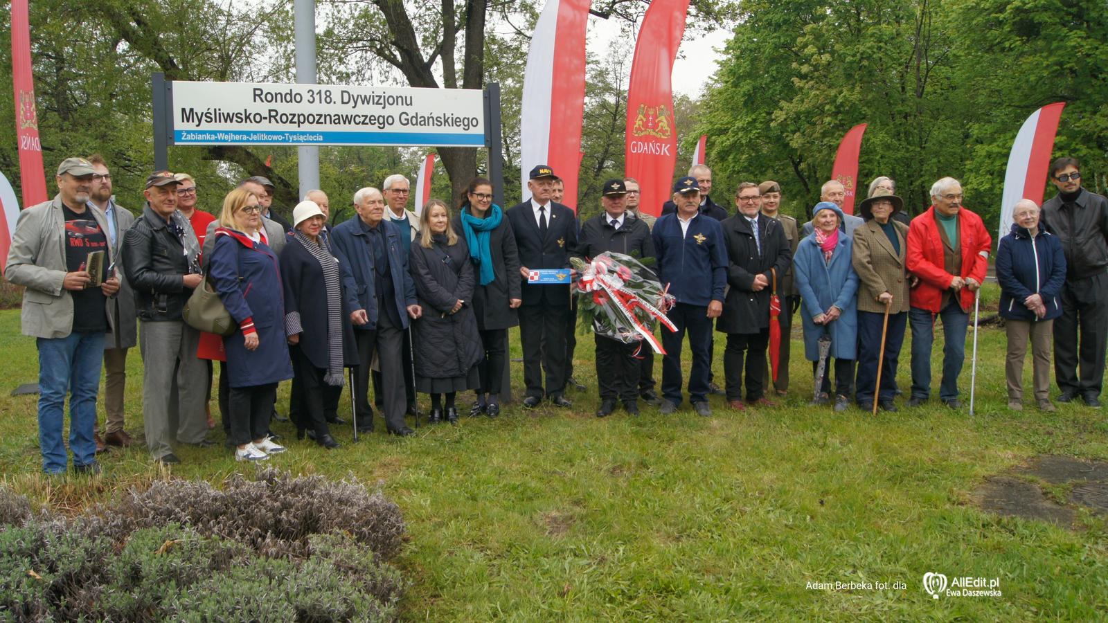 Nazwa ronda w Gdańsku hołdem dla Dywizjonu 318