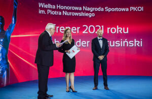 Noworoczne Spotkanie Rodziny Olimpijskiej 2022 Laureaci Wielkiej Honorowej Nagrody Sportowej PKOl za 2021 rok.